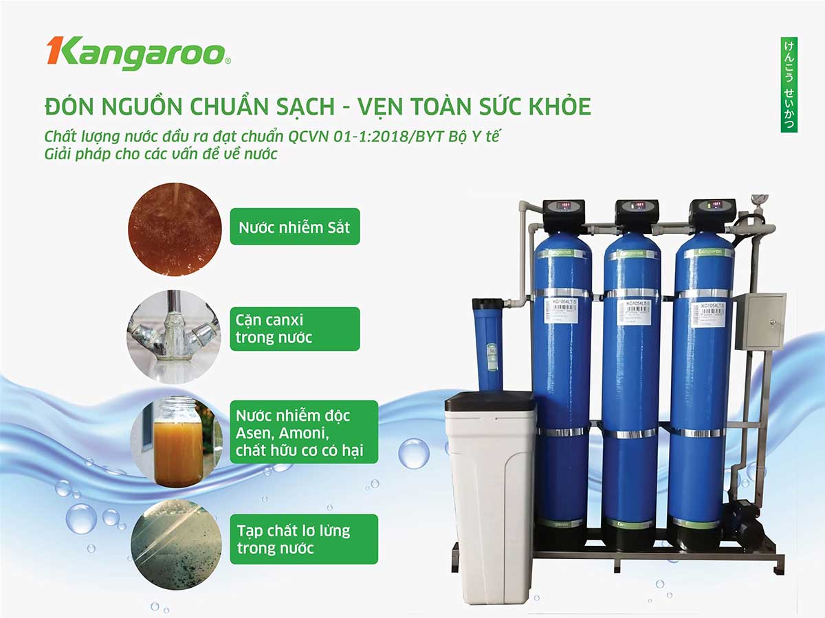 hệ thống lọc nước đầu nguồn kangaroo