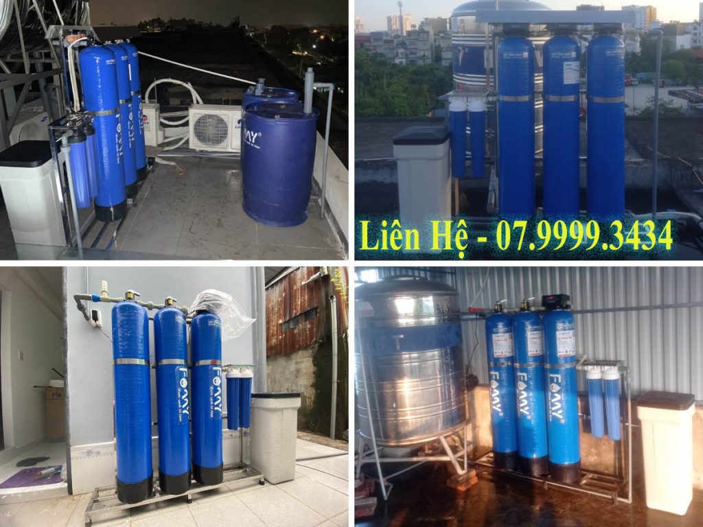 lắp đặt thay hệ thống lọc nước đầu nguồn tại Nội Bài