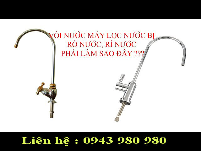 khắc phục vòi máy lọc nước bị rò gỉ nước