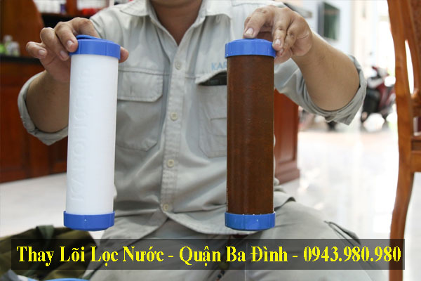 Thay lõi lọc nước tại quận ba đình