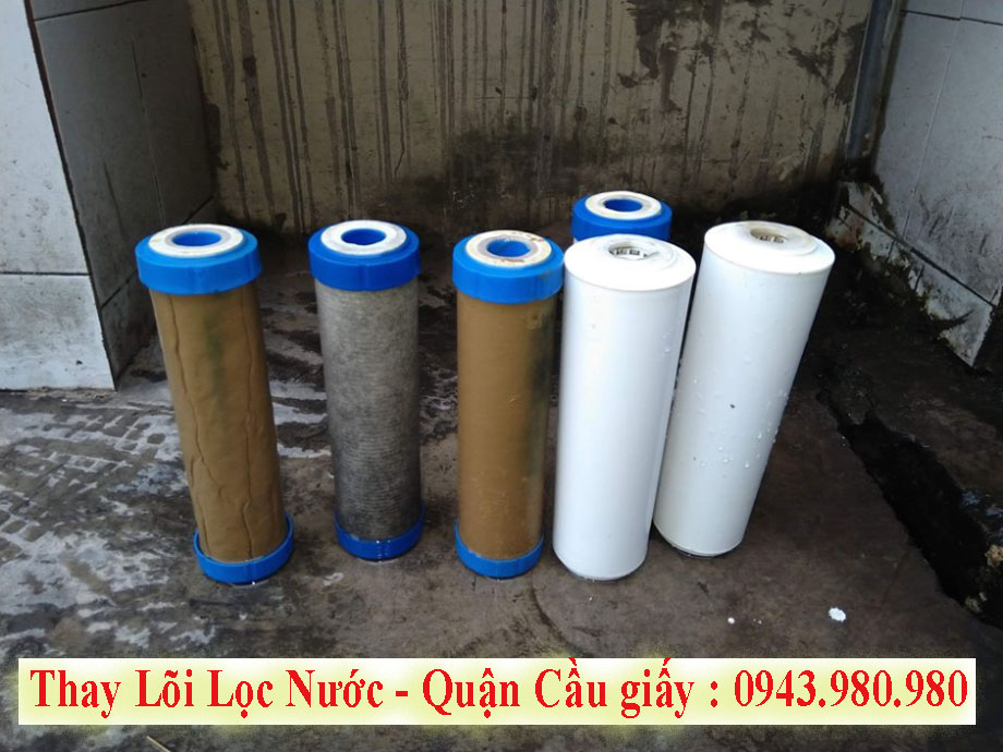 Thay lõi lọc nước tại cầu giấy