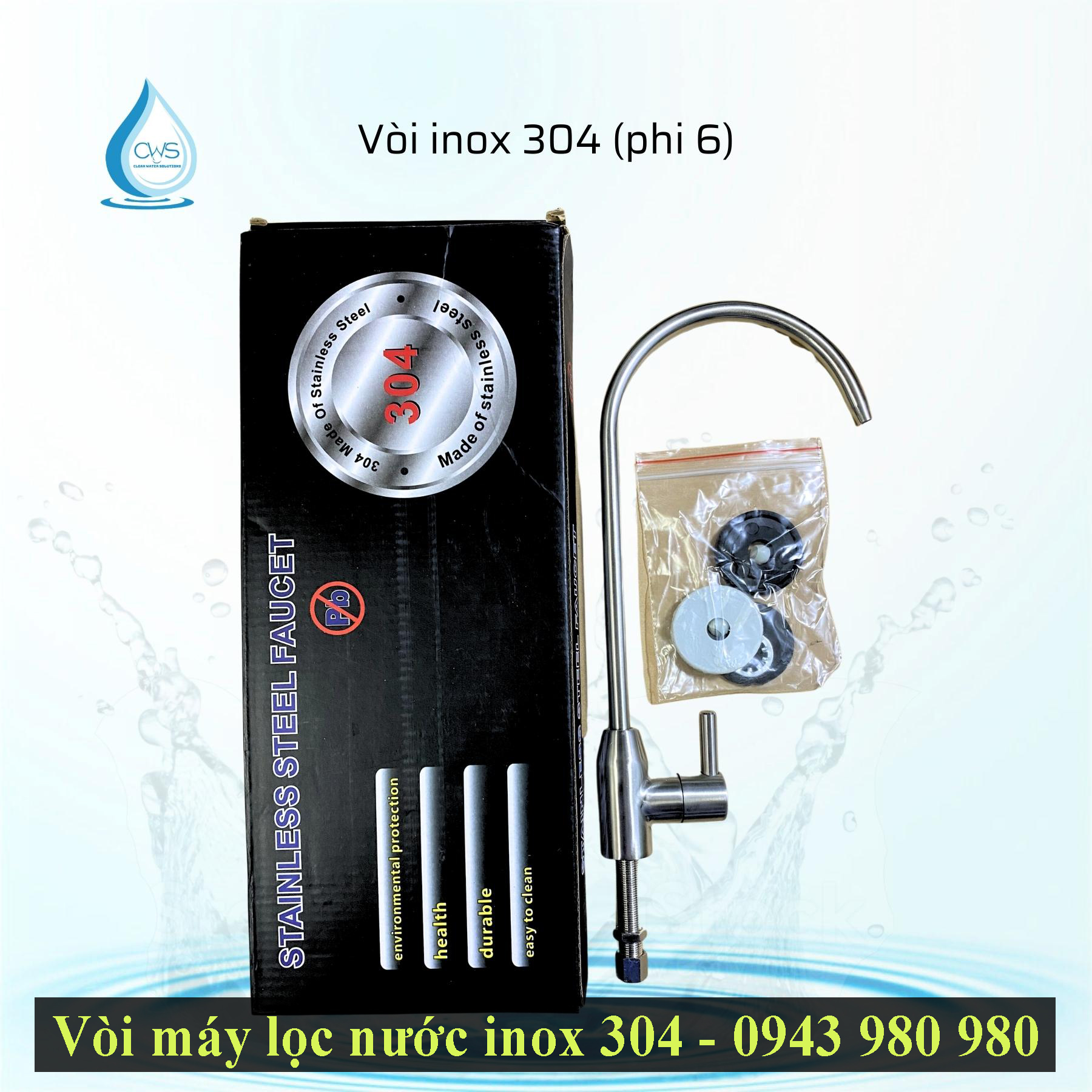 Vòi máy lọc nước inox 304