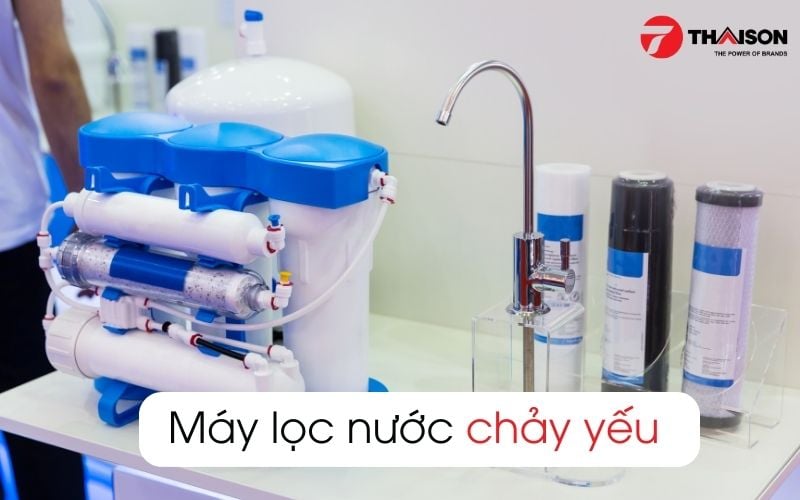 Máy lọc nước chảy yếu