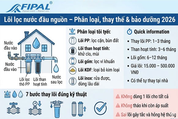 Thay Lõi Bảo Dưỡng Máy Lọc Nước Đầu Nguồn Tổng Tại Hà Nội
